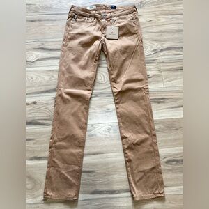 AG ADRIANO GOLDSCHMIED THE STILT Cigarette Leg Pants Women’s 26 Brown USA Preppy